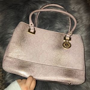 Rose gold snake print Anne Klein purse